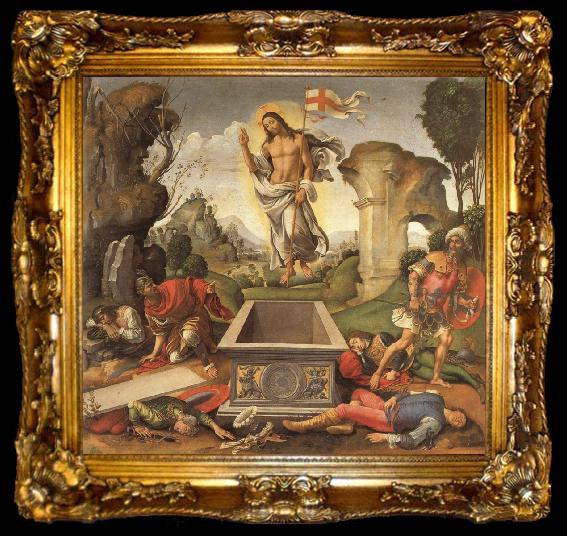 framed  Raffaellino del garbo The Resurrection, ta009-2
